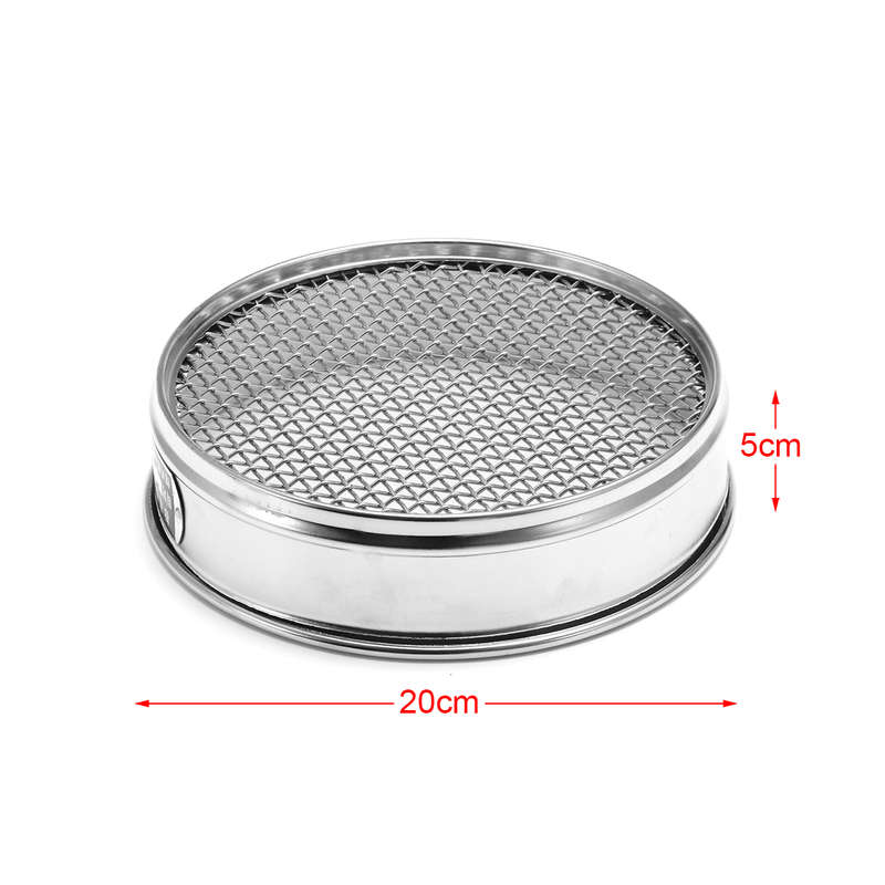 4-100 Mesh 4.75-0.15mm Aperture Lab Standard Test Sieve Stainless Steel Dia20cm...-(Type A)