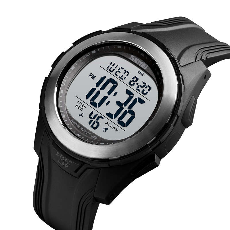 SKMEI 1503 Sport Men Watch 5ATM Waterproof Chronograph Outdoor Student Luminous Display Digital Watc