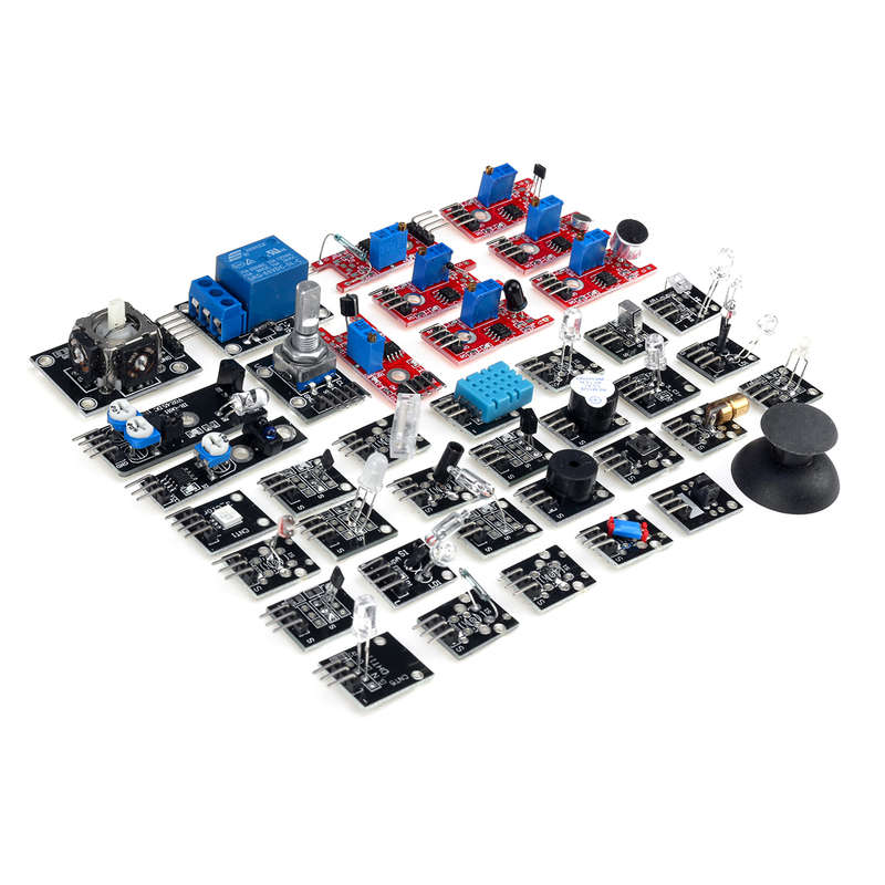 45 IN 1/37 IN 1 Sensor Module Starter Kits Set For Arduino Raspberry Pi Education Bag Packa (Type 1)