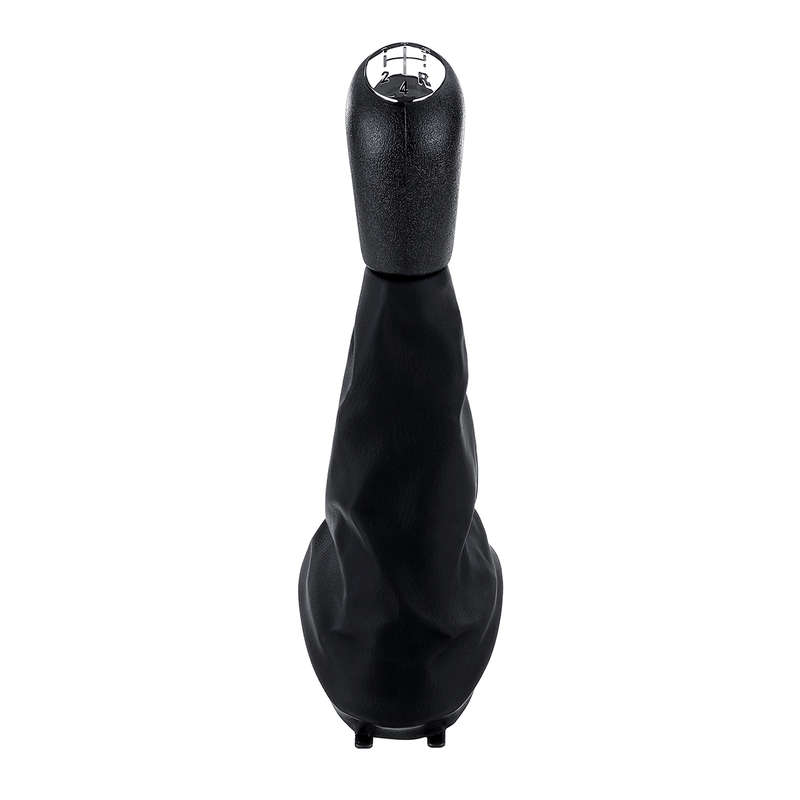 5 Speed Gear Shift Knob with Gaiter Boot Cover Glossy Silver For Renault Megane Clio Kangoo Scenic
