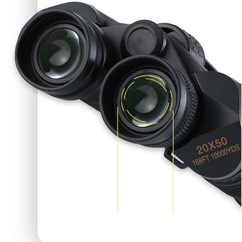 LUXUN 20x50 Binocular Outdoor Waterproof Antifogging HD Light Night Vision Binoculars Camping Tra...