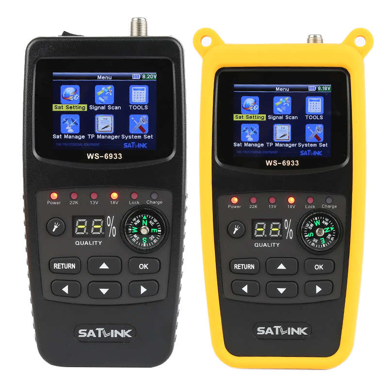 Satlink WS-6933 DVB-S2 FTA CKU Band Satlink Digital Satellite Finder Meter (Plug EU Plug)