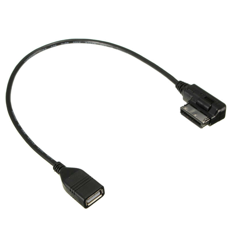 Car Audio Ami Aux To Usb Cable Data Charging Adapter For Audi A3 A4 A5 A6L Q5 Vw Tiguan