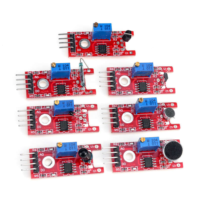 45 IN 1/37 IN 1 Sensor Module Starter Kits Set For Arduino Raspberry Pi Education Bag Packa (Type 1)