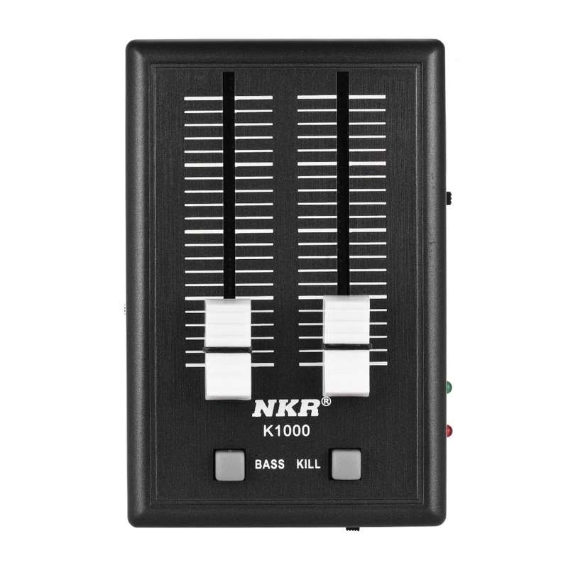 COKYIS K1000 Audio Sound Mixer Mini Pocket Mixer Mini Mobile Phone Mixer (Color&Plug White&US Plug)