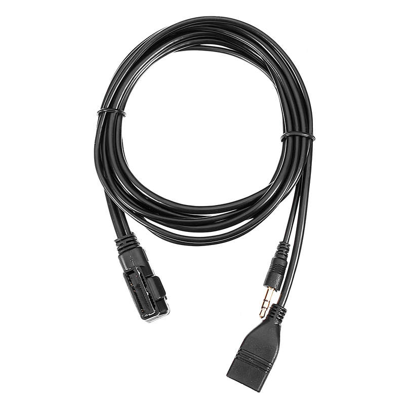 AMI MDI Music to 3.5mm AUX Audio Cable with USB Charger Port For VW Audi A4