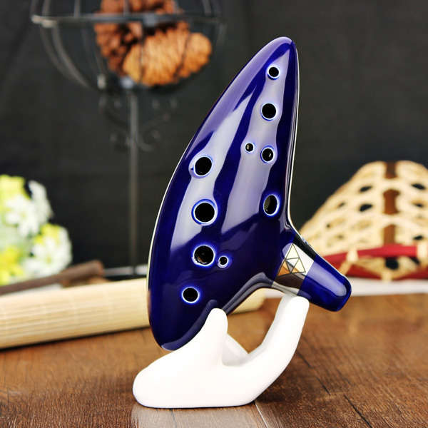 12 Hole Ocarina Ceramic Alto C Tone Legend of Zelda Ocarina Color Box