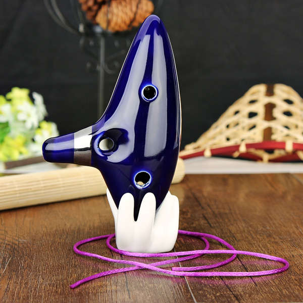 12 Hole Ocarina Ceramic Alto C Tone Legend of Zelda Ocarina Color Box