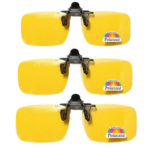 New Clip-on Flip Up Sun Glassess Night Vision Glasses Lens