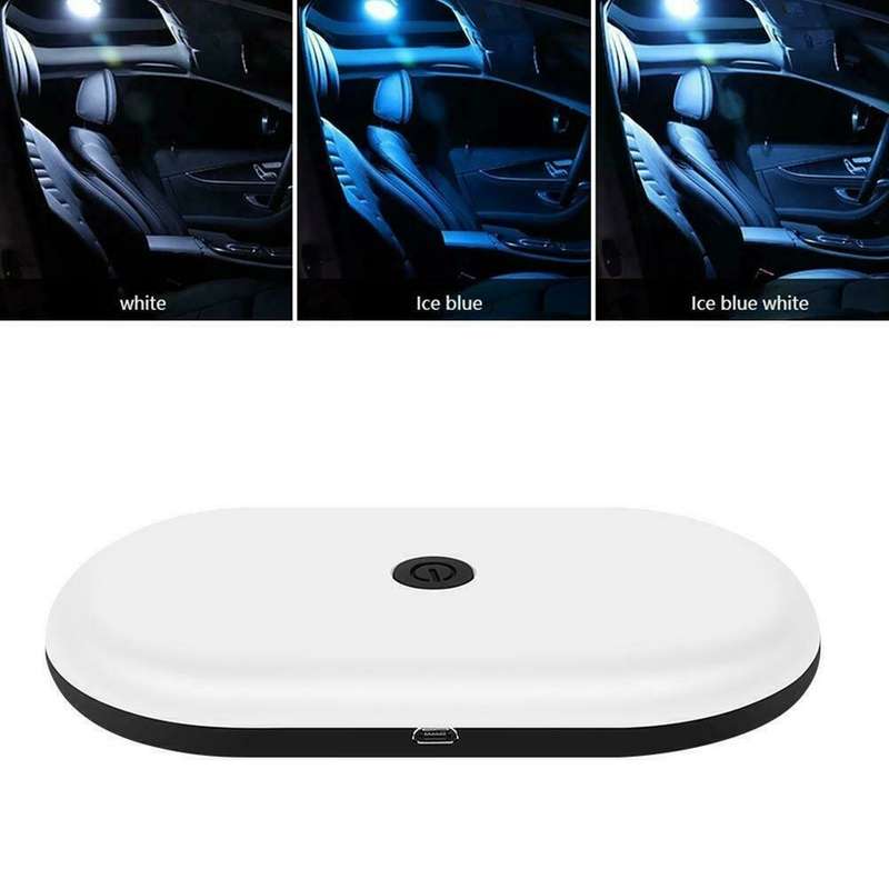 USB Rechargeable Car Reading Light LED Interior Light Car Mounted Ceiling Indoor Rear Interior Touch