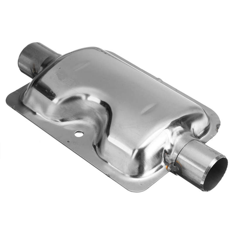 Stainless Exhaust Muffler Silencer Clamps Bracket Gas Vent Hose Portable 180cm Pipe Silence For Air