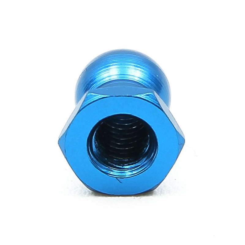 10PCS Aluminum Alloy Ball Head Nuts 5mm for TAMIYA 1/10 RC Car Vehicles Models Toys Spare Parts 5364