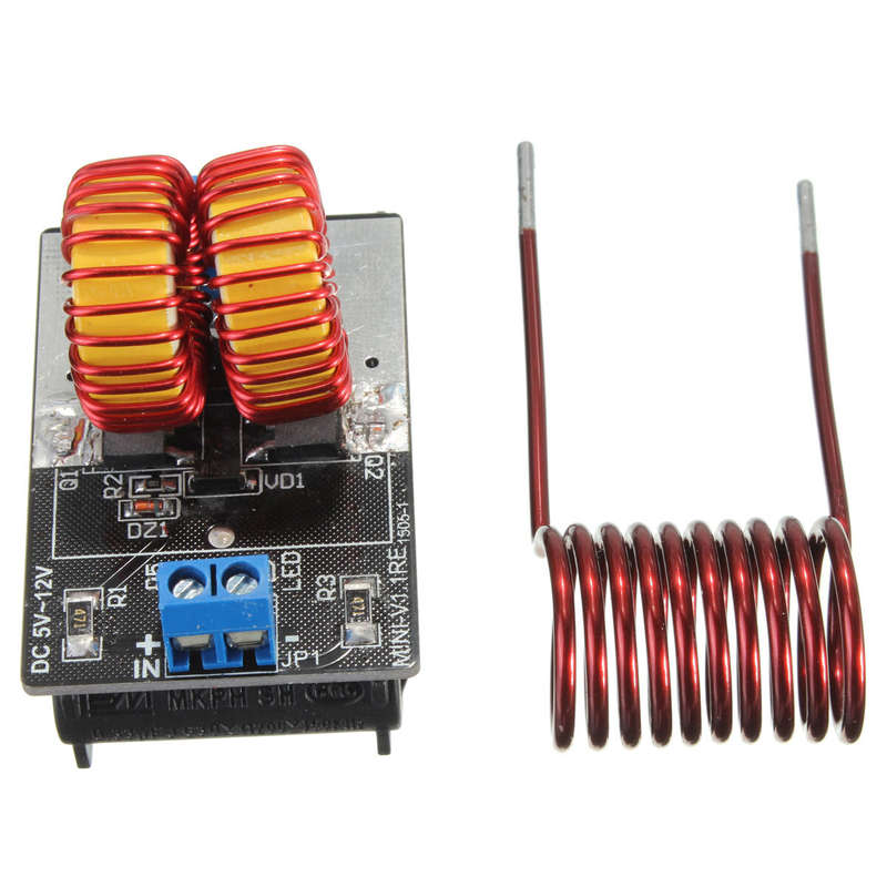 3Pcs Geekcreit 5V -12V ZVS Induction Heating Power Supply Module With Coil