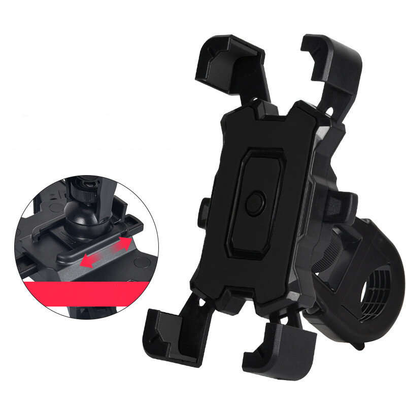 Universal Bike Holder 360 Adjustable Shockproof Anti-fall Handlebar Holder Suit for 4.8-6.8 Inch Cel