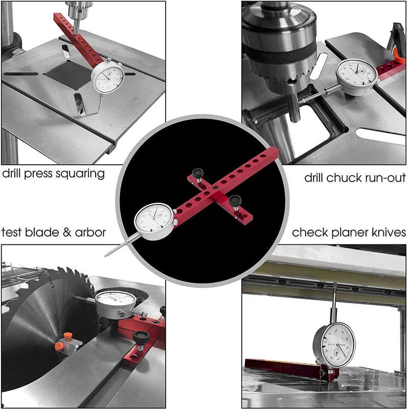 Table Saw Dial Indicator Gauge Tool with 22 Dial Indicator Tips Alignment System A-Line It Basic Kit