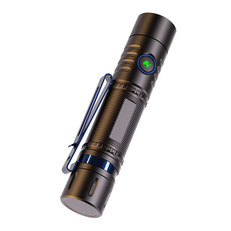 SEEKNITE PK12 NM1 Magnetic LED Flashlight Type-C Rechargeable LED Torch 18650 EDC Clip Light For Cam