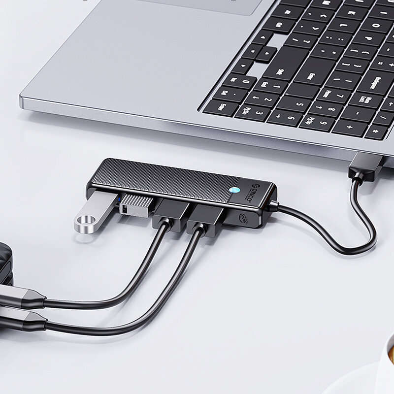 Orico 4-in-1 USB3.0 Hub Docking Station USB Adapter with USB3.0*4 for PC Laptop Computer Matebook Ma