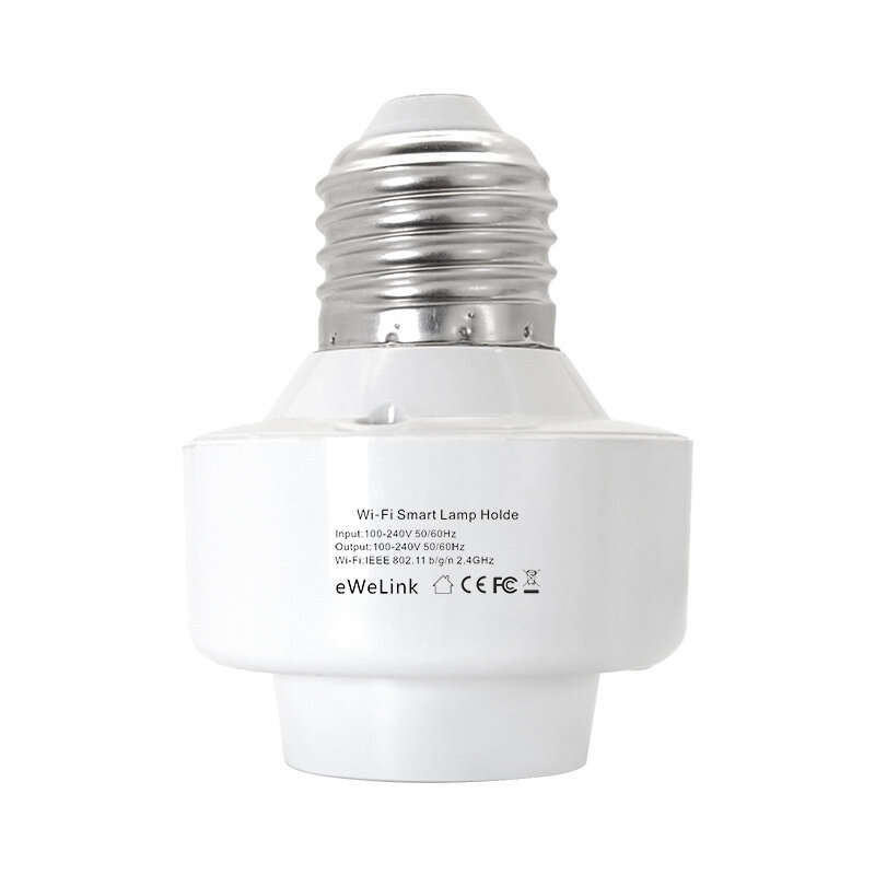 Ewelink WiFi E27 Lamp Holder Base APP Remote Control Smart Home Light Bulbs Adapter Via Alexa Google