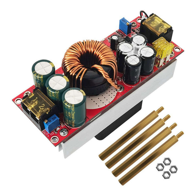 1500W DC-DC Boost Module 12-48V to 24-72V 30A Adjustable Constant Voltage and Current Electric Vehic