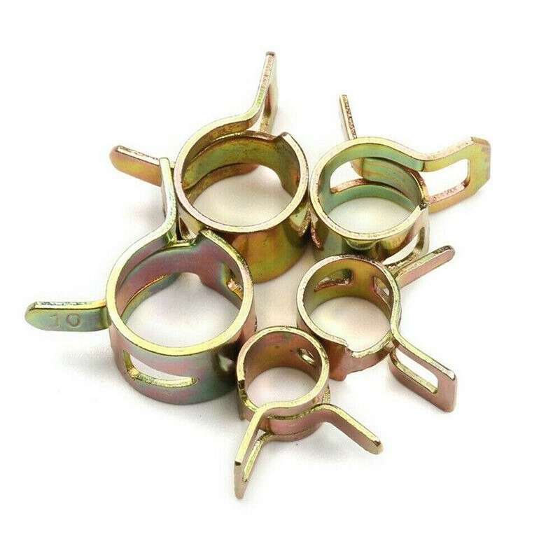 75PCS Assortment Spring Clip Hose Clamp Fastener Fuel Line Hose Water Pipe Air Tube Car Plumbing Fas