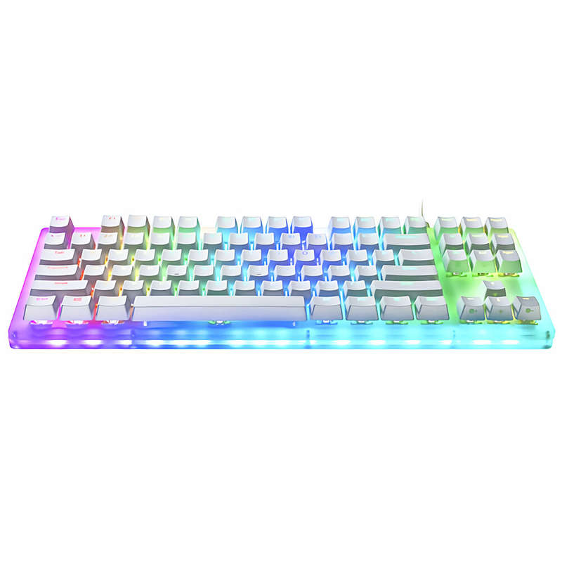 GAMAKAY K87 Mechanical Keyboard 87 Keys Hot Swappable Type-C Wired USB 3.1 NKRO Translucent Glass Ba