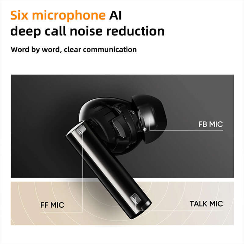 Realme Buds Air5 Pro TWS bluetooth 5.3 Earphone ANC Noise Cancelling Earbuds LDAC AAC Audio HiFi Ste