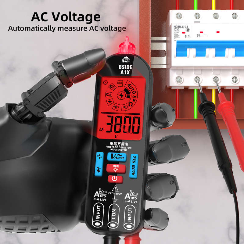 BSIDE A1X Digital Multimeter Advanced Display USB Charging Non-Contact Voltage Detection Portable Te
