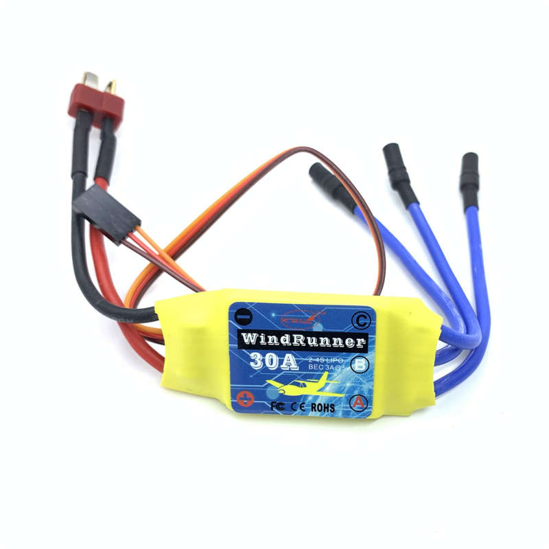 4PCS Brushless ESC 30A Speed Control T-Plug for 2212 Brushless Motor KT SU27 RC Airplane FPV Racing