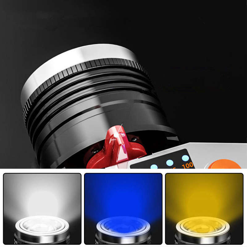 Outdoor 500LM Wave Sensor Headlamp White Yellow Blue 3 Light Source Fishing Headlights USB Charging
