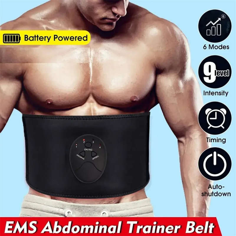 EMS Wireless Muscle Stimulator Trainer 6 Training Modes USB Rechargeable Abdominal Electric Fitness
