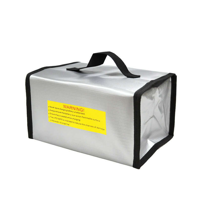 215*155*115mm Fire Retardant Portable Safety Fireproof Case Handbag Box LiPo Battery Bag for Lipo Ba