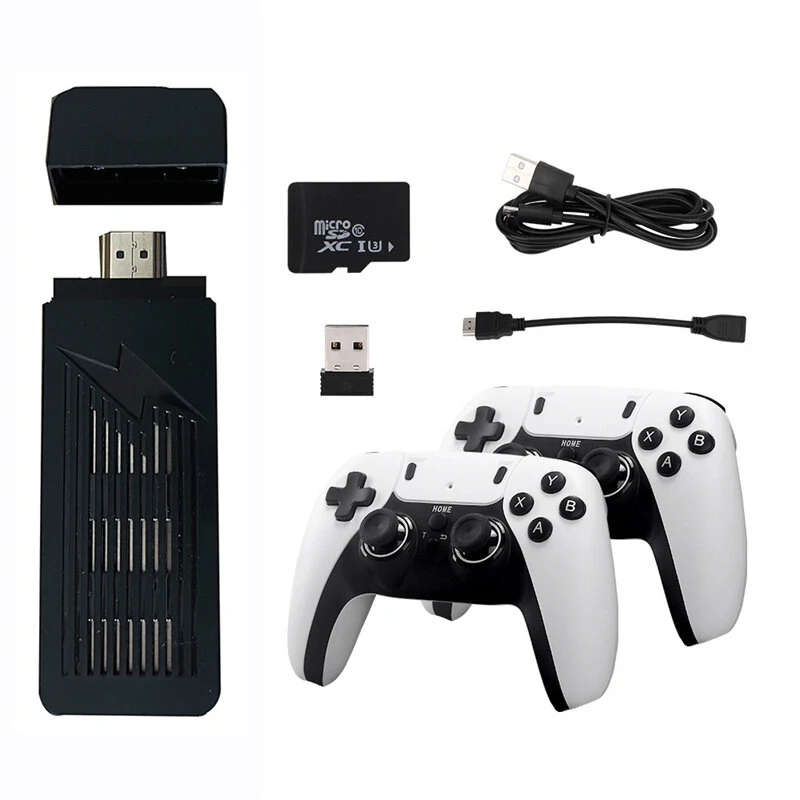 X9Pro Retro 4K Game Stick TV HD Video Game Console S905X3 Chip 256G Built-in 60000+ Games for PS1/PS