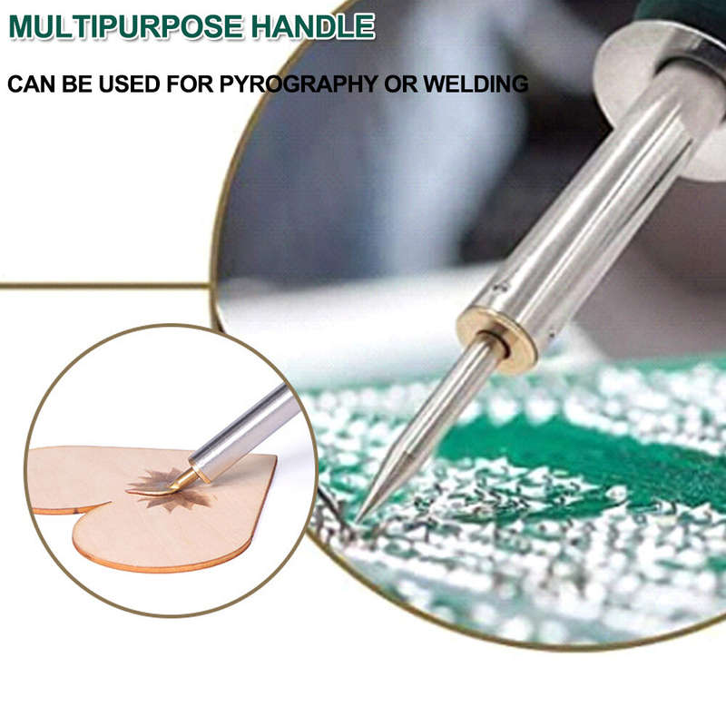 Professional Adjustable Temperature Pyrography Pen Kit Multifunction Soldering Desoldering Toolset R