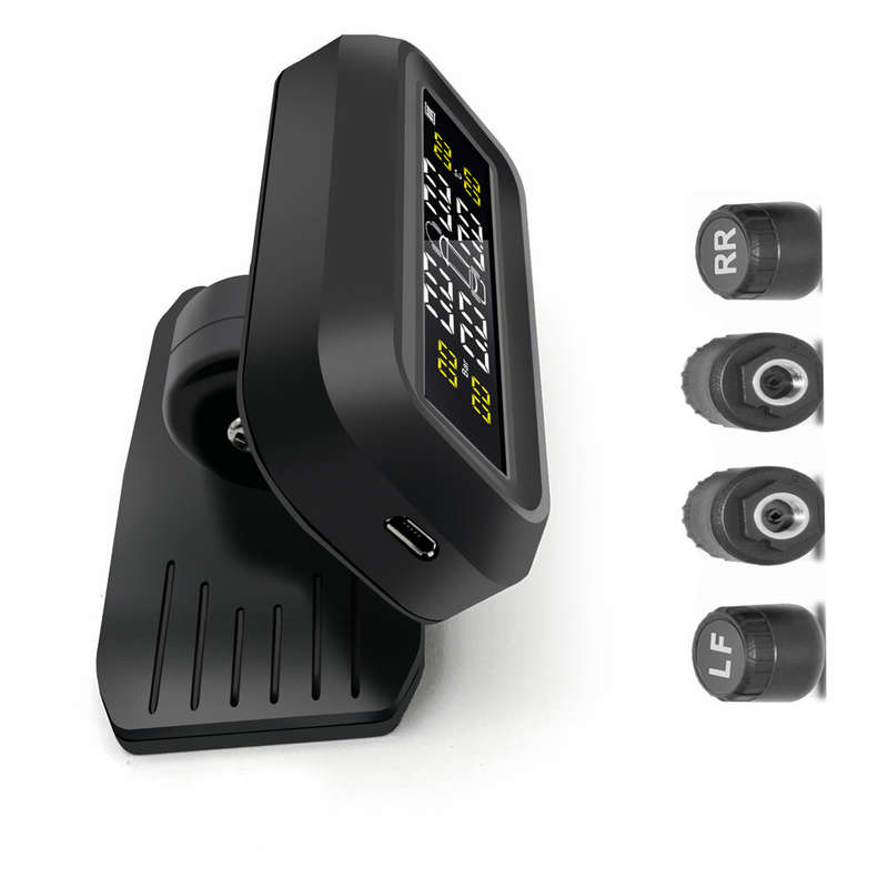 Car TPMS Tire Pressure Monitor Solar Wireless External Display External Tire Pressure Monitoring Sys