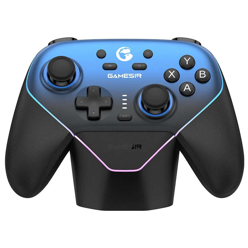 GameSir Super Nova Tri-mode Game Controller with RGB Light Hall Effect Joysticks and Triggers Six-ax