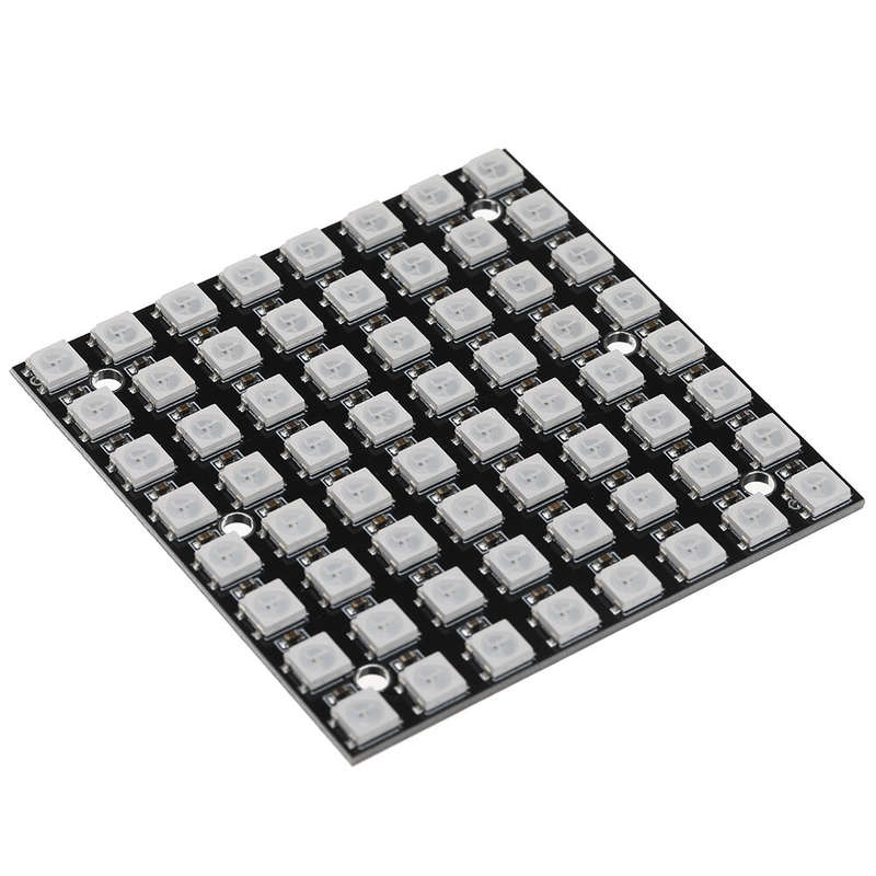 4Pcs WS2812 LED 5050 RGB 8x8 64 LED Matrix Built-in Full Color Driver Light Development Board for Ar