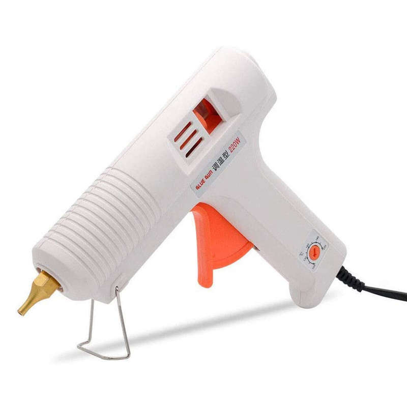 120W EU Plug Hot Glue Gun Hot Melt Glue Gun Kit Adjustable Temperature Professional Heavy Duty Hot G