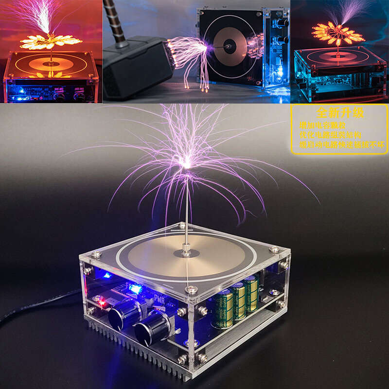 Tesla Bluetooth Music Tesla Coil Speaker Wireless Transmission Lighting High Power Voltage Pulse Ele