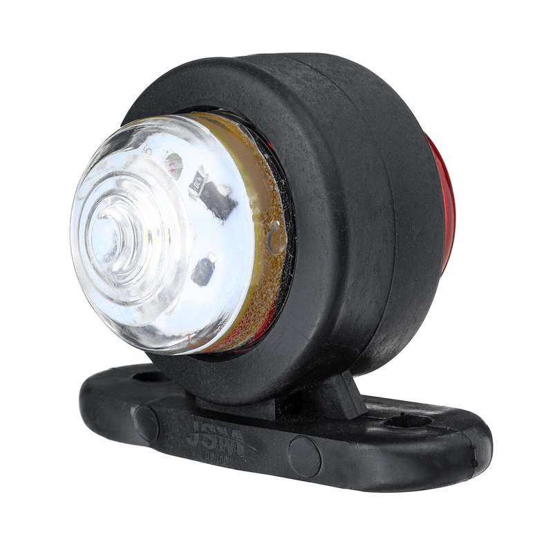Mini Car Side Marker Lights Outline Lamps Waterproof Red White Universal Truck Trailer Caravan Lorry