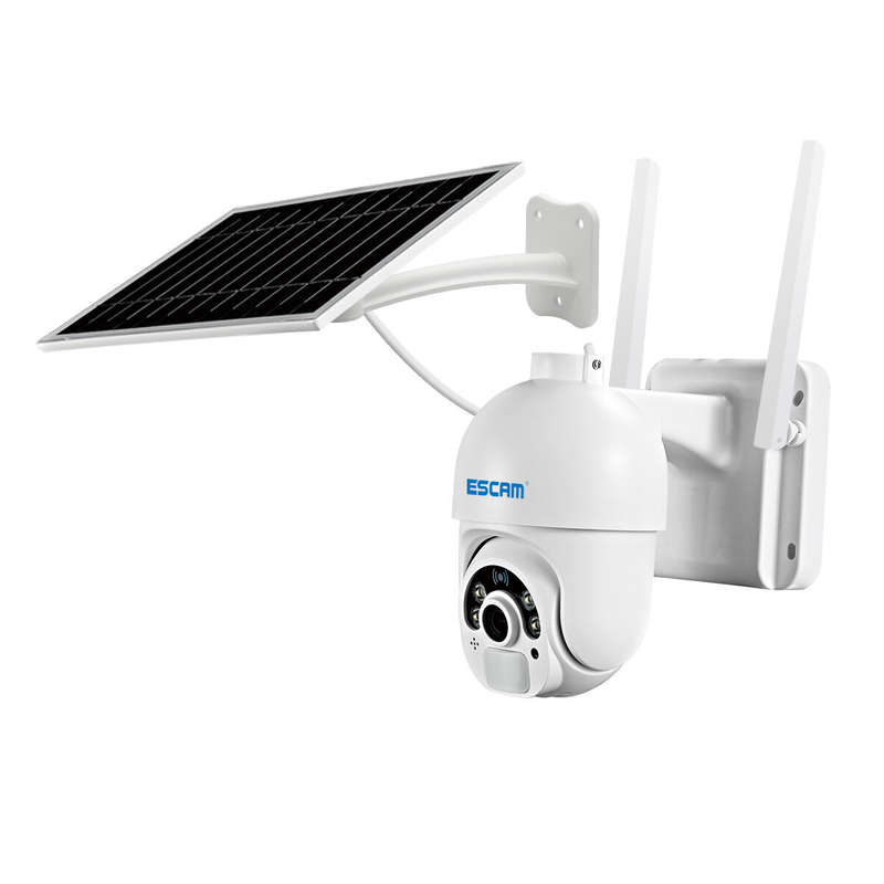 ESCAM QF250 1080P Cloud Storage WIFI Battery PIR Alarm Dome IP Camera With Solar Panel Full Color Ni