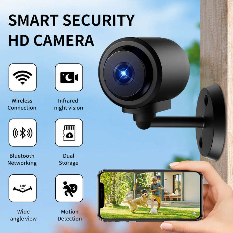 Smart Wireless Camera C1 WiFi IP Camera 1080p IR Night Vision AI Motion Detection Wide Angle View Du