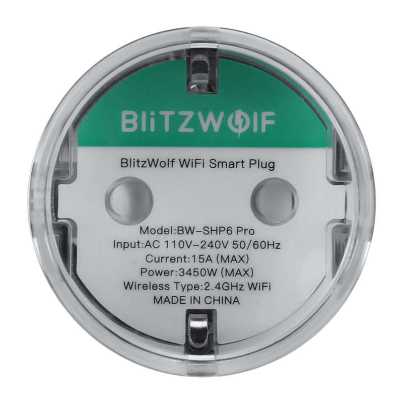 [4PCS] BlitzWolf BW-SHP6 Pro 15A 3450W WiFi Smart Plug Wireless Power Socket Outlet Energy Monitorin