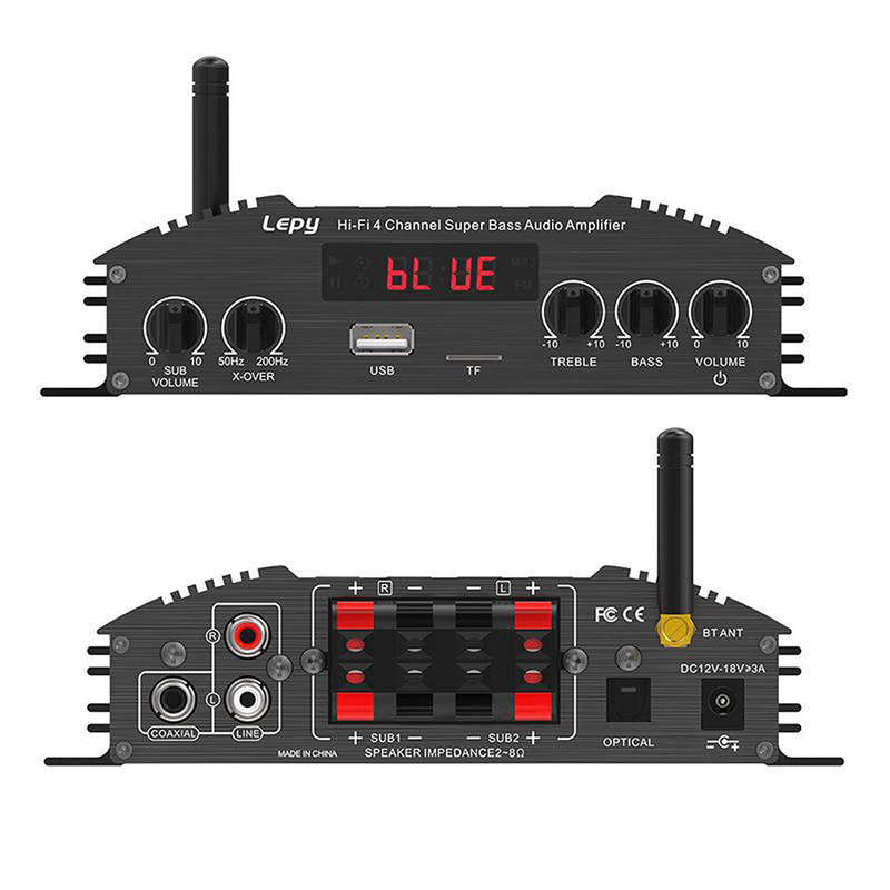 LEPY X4 bluetooth 5.0 Digital HiFi Power Amplifier 60W4 Amplificador 2.1 Stereo Dual Subwoofer AMP H