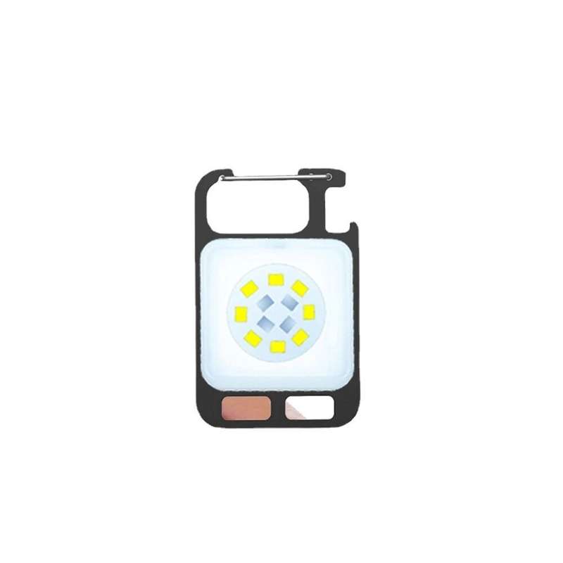 Mini COB Keychain Flashlight Charging Lamp Camping Lights with Magnet 4 Lighting Modes for Camping H