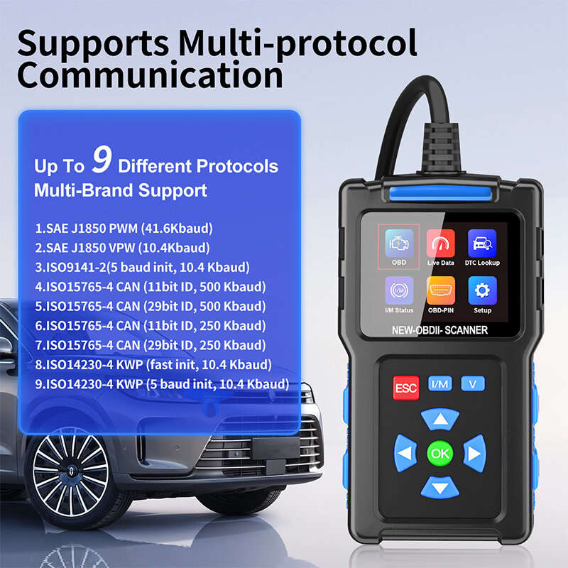 T200 Car Fault Diagnostic Instrument OBD2 Car Engine Tester ELM327 Code Reader Scanner For OBD II Co