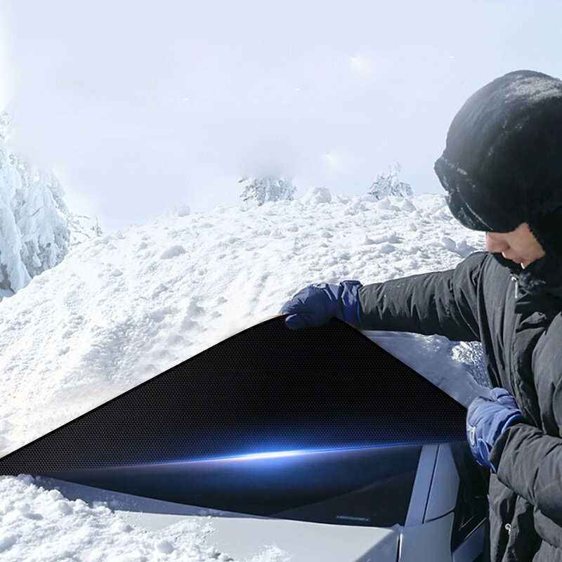 Car Windshield Cover Sunshade Visor Frost Freeze Snow Cover Protection Snow Shield Front Windshield