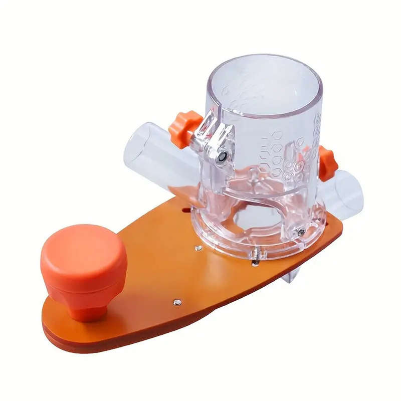 Dust Free Router Trimmer Base Circle Cutting Jig Adjustable Milling Knife Depth Plastic Woodworking