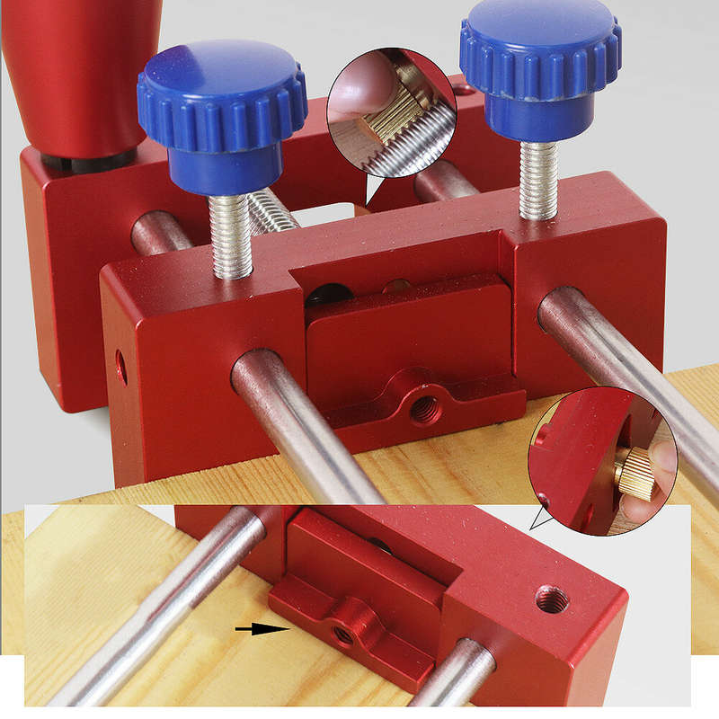 Woodworking Manal Push Rail Guide Coping Sled Tenoning Safety Clamp for Table Saws Router Table Band