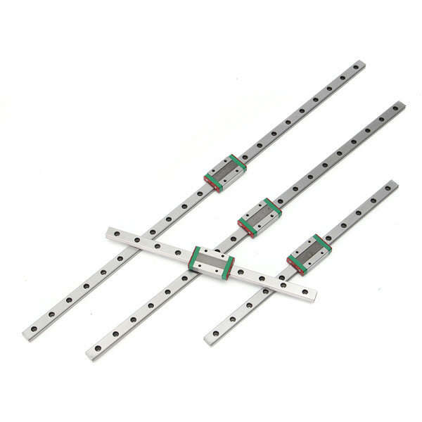 Drillpro MGN12 100-1000mm Linear Rail Guide with MGN12H Linear Sliding Guide Block CNC Parts