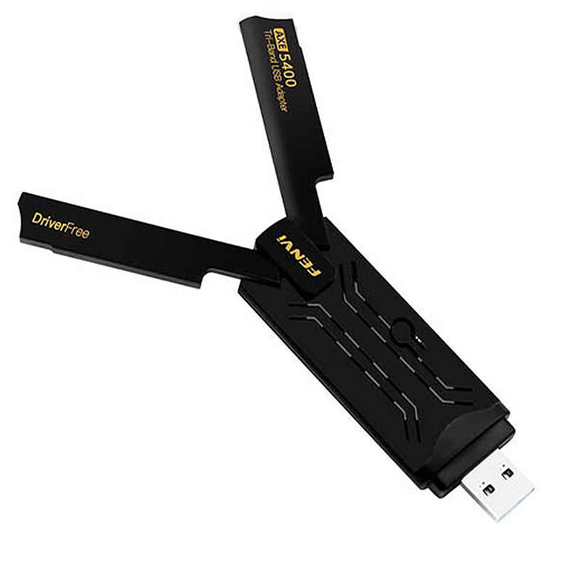 FENVI AX5400 WiFi 6E USB Adapter Dongle Tri Band 2.4G/5G/6GHz USB3.0 WiFi 6 Network Card with 2*2dBi